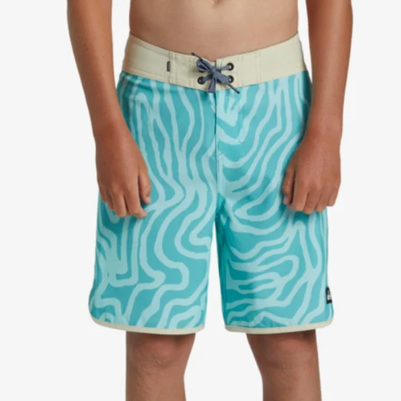 QUIKSILVER NEW Boys Surfsilk Scallop Boardshorts